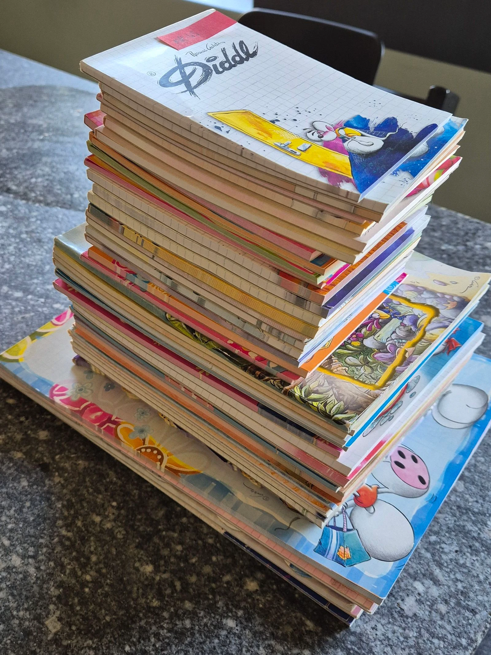 Set van 50 Diddl blaadjes 